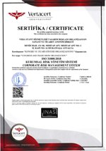 ISO 31000 sertifikası